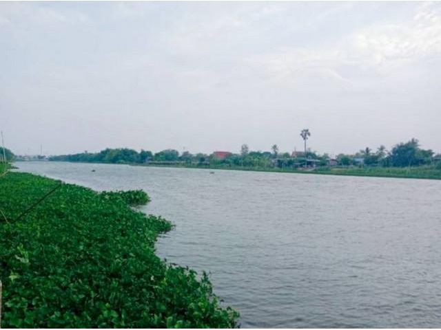 ขายที่ดินริมน้ำท่าจีน 2 ไร่เศษ บ้านเกาะ สมุทรสาคร