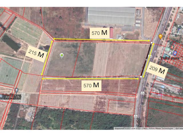ขายที่ดินสีม่วง 71-2-94 ไร่  ติดถนน 304 ใกล้นิคมโรจนะ ปราจีนบุรี ทำเลเด่น ราคาถูก