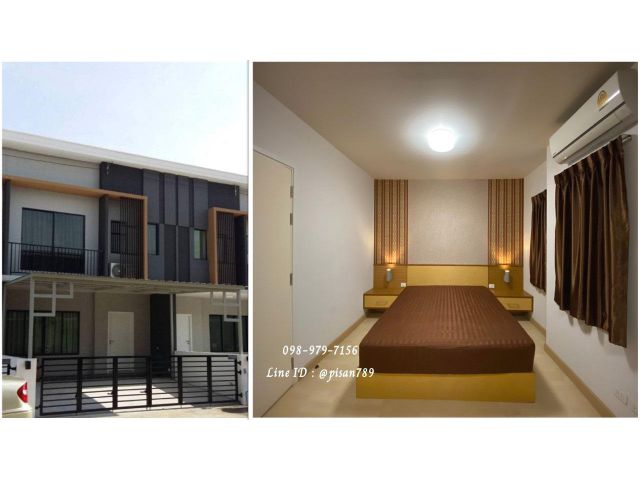 P207 ให้เช่าทาวน์เฮ้าส์​ 2​ ชั้น ในหมู่บ้านเดอะคอนเนกพัฒนาการ 44 พร้อมเฟอร์ พร้อมอยู่