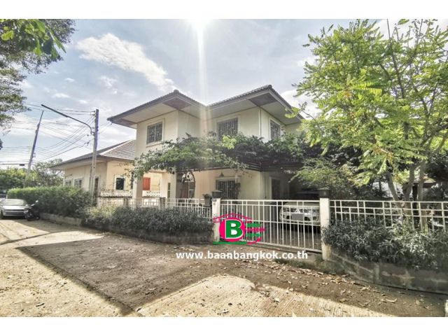 บ้านเดี่ยว 2 ชั้น หลังมุม โครงการ ณรงค์ชัย เฟส 1 เนื้อที่ 73.4 ตรว. มี 5 นอน 2 น้ำ บางปะอิน อยุธยา