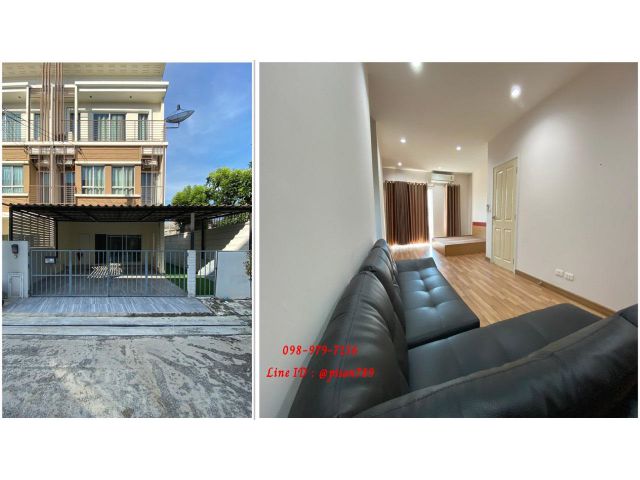 P209 ให้เช่าหรือขายทาวน์โฮม 3 ชั้น รีโนเวทใหม่ ซอยพัฒนาการ 38 พร้อมเฟอร์