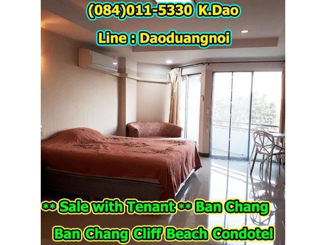 Condo for Sale/Rent Ban Chang Cliff Beach Condotel rd floor Studio Type Area 37.47 Sq.m.