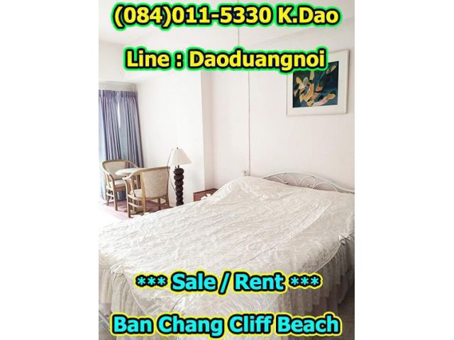 Sale/Rent Ban Chang Cliff Beach Condotel Sea View Great Scenery.7th floor Studio Type