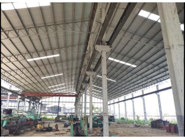 ให้เช่าที่ดิน 4 ไร่ พร้อมโรงงาน 3548 ตรม. บางกระเจ้า สมุทรสาคร ใกล้ถนนพระราม 2