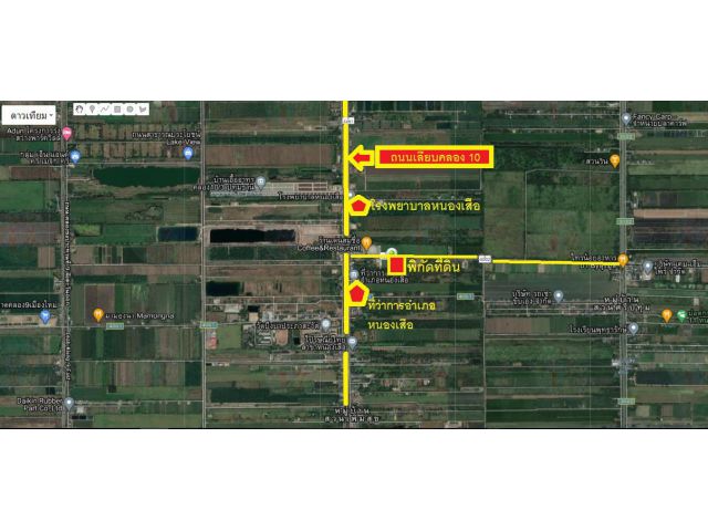 ขาย ที่ดินคลอง10ปทุมธานี ใกล้ที่ว่าการอำเภอหนองเสือ 3-3-72ไร่ ต.บึงบาใต้ อ.หนองเสือ จ.ปทุมธานี ขายเหมา 9.5ล้าน ต่อรองได้