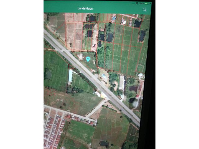 ที่ติดถนนสี่เลน234แยกคูโบต้าตำบลบ้านโตก