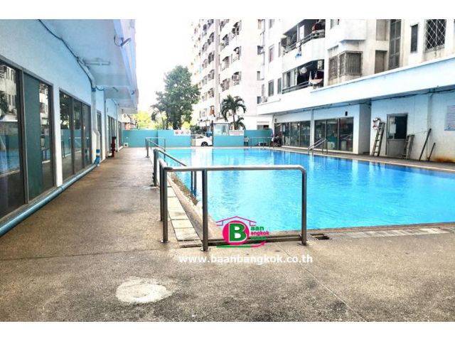 คอนโดมิเนียม ห้องมุม โครงการ สวัสดีกรุงเทพ ศรีนครินทร์-อ่อนนุช ชั้นที่ 1 เนื้อที่ 70.50 ตรม. ถนนศรีนครินทร์ เขตประเวศ