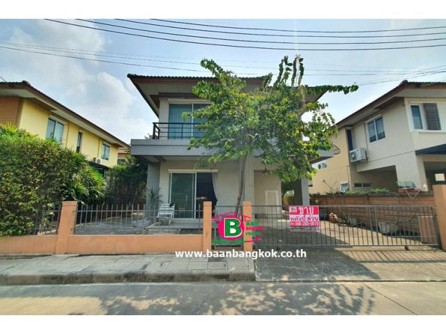 บ้านเดี่ยว ฮาบิเทีย-ราชพฤกษ์ 50 ตรว. พร้อมเฟอร์นิเจอร์ ในราคาสุดคุ้ม มี 4 แอร์ ถนน 345 อ.เมือง จ.ปทุมธานี