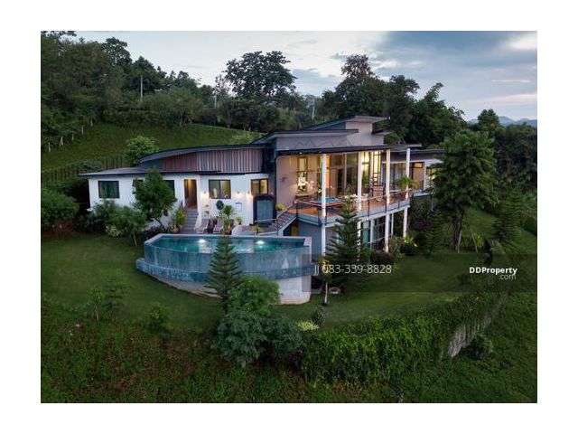 ขายบ้านเดี่ยวสุดหรู 2 ชั้นบนเชิงเขา มีสระว่ายน้ำส่วนตัว แถวเขาใหญ่ ชื่อ Monte Vista บ้านใหญ่ 850 ตรม. บนเนื้อที่ประมาณ 1