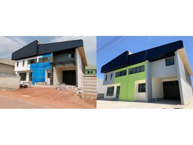 ขายให้เช่าโกดัง 2 โรงรวมกันสมุทรสาคร กระทุ่มแบน ดอนไก่ดี (Platinum Factory 4)