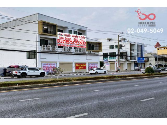 ขายอาคารพาณิชย์ 3.5ชั้น 4 คูหา 184.5ตรว. อ.หัวหิน ติดถนนเพชรเกษม