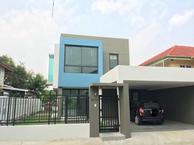 ขายบ้านเดี่ยว2 ชั้นสไตล์โมเดิร์น ย่านรามอินทรา นวลจันทร์ ใกล้เลียบด่วน