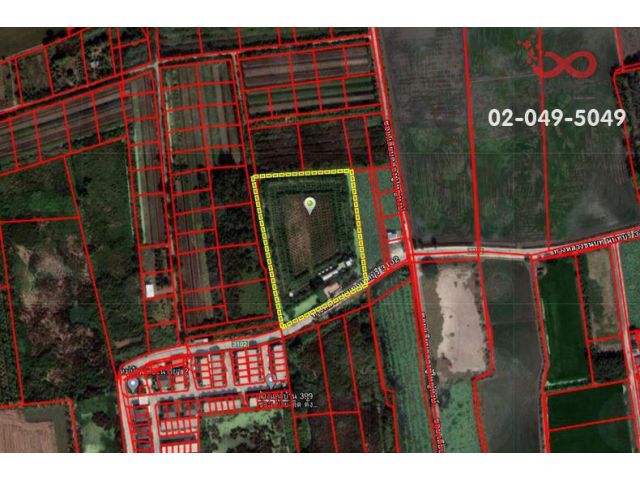 ขายที่ดินพร้อมสิ่งปลูกสร้าง 7-2-61.7 ไร่ ถ.ทางหลวงชนบทนนทบุรี1302 (หลวงพ่อวิหาร) อ.บางใหญ่ นนทบุรี
