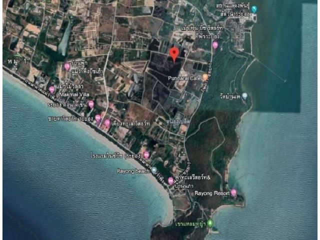 ขายที่ดินใกล้หาดแม่รำพึง อ.เมือง จ.ระยอง 21 ไร่ *ขายถูก* ใกล้อุทยานเขาแหลมหญ้า
