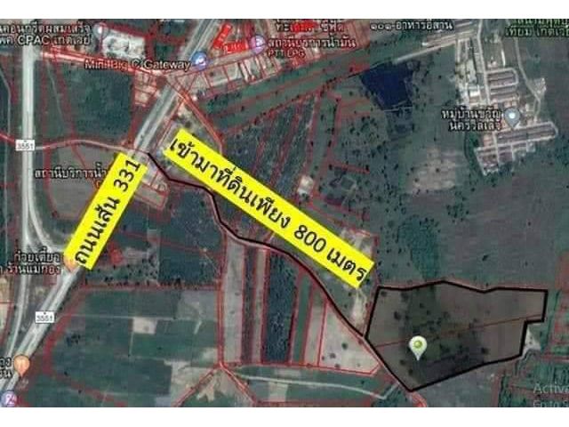 ขายที่ดิน 64 ไร่ พื้นที่สีม่วง ต.หัวสำโรง อ.แปลงยาว จ.ฉะเชิงเทรา ไร่ละ 1.8 ล้าน