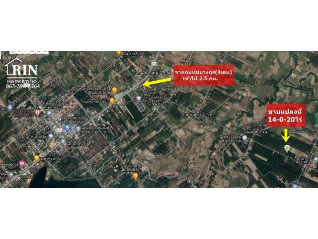R020-11 ขายที่ดิน(สวนยางพารา และต้นยูคา) ติดถนนลาดยาง ขายถูก เนื้อที่ 14-0-20 ไร่ บ.โนนสว่าง ต.นากอก อ.นิคมคําสร้อย จ.มุ