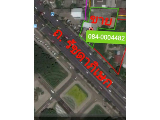 ขายที่ดิน ติดถนนรัชดาภิเษก ถมแล้ว เนื้อที่ 511 ตารางวา ใกล้ SCB PARK รัชโยธิน