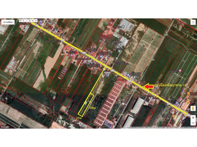 ขายที่ดิน ใกล้ถนนนิคมพัฒนาสาย13 เนื้อที่ 4ไร่ 2งาน อ.นิคมพัฒนา จ.ระยอง