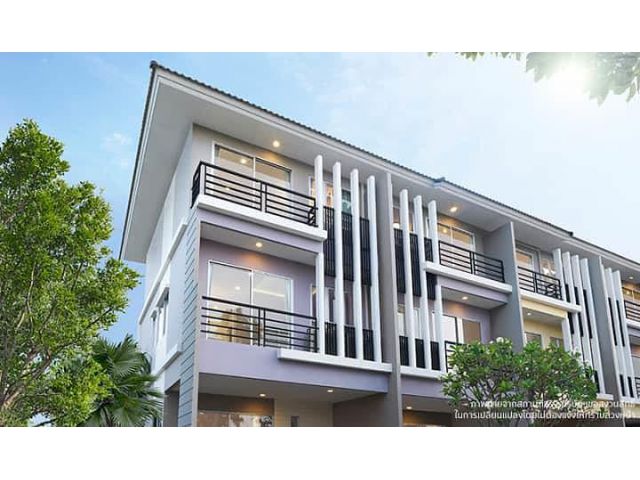 ทาวโฮมส์ 3 ชั้น  vista park พระราม2 บ้านเปล่า