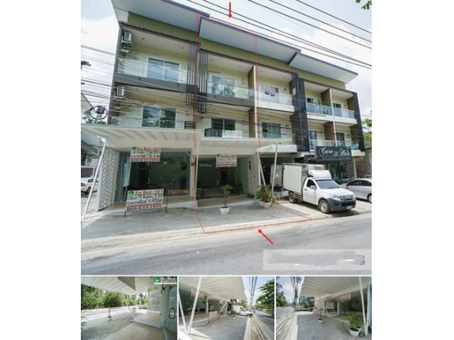 ขายตึก อาคารพาณิชย์ ติดถนน 3 ชั้น 4 นอน 5 น้ำ