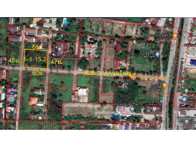 ที่ดินพุทธมณฑลสาย1 ขนาด1-3-15.2ไร่  ฮันนี่วิลล่า