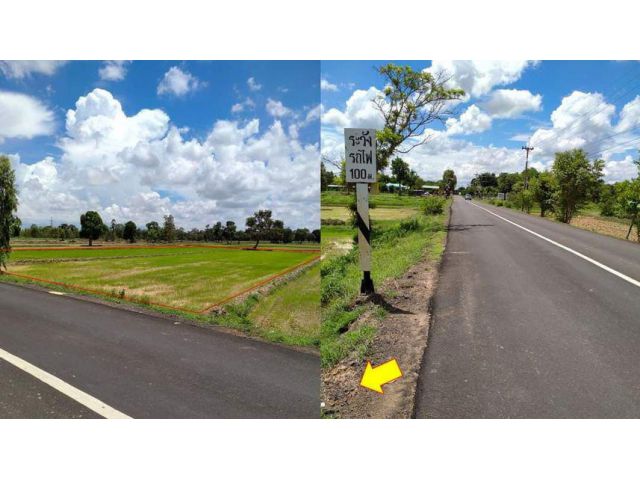 ขายที่ดินบ้านบุ่งหวายเยื้องวัดป่านานาชาติ-อุบล