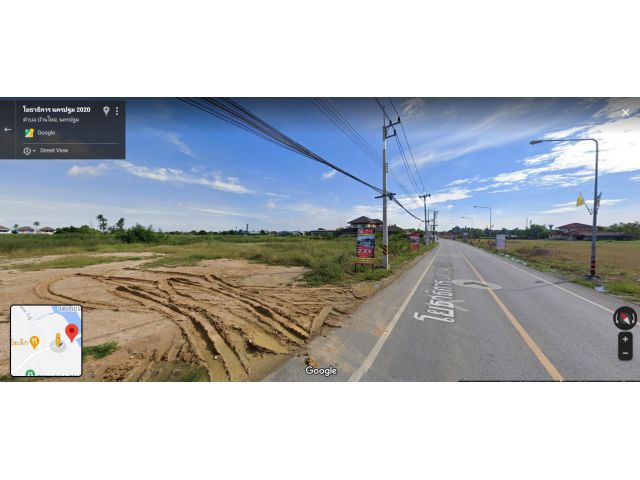 ขายที่ดินเปล่าติดถนน 2ไร่กว่า ตีนสะพานเทียนดัด