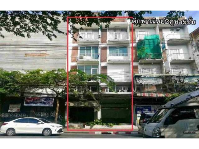 รหัสทรัพย์ B4130 ให้เช่าอาคารพาณิชย์ 2 คูหา 5 ชั้น ติดถนนเอกมัย ซอยสุขุมวิท 63 (ช่วงโควิด ลดพิเศษ)