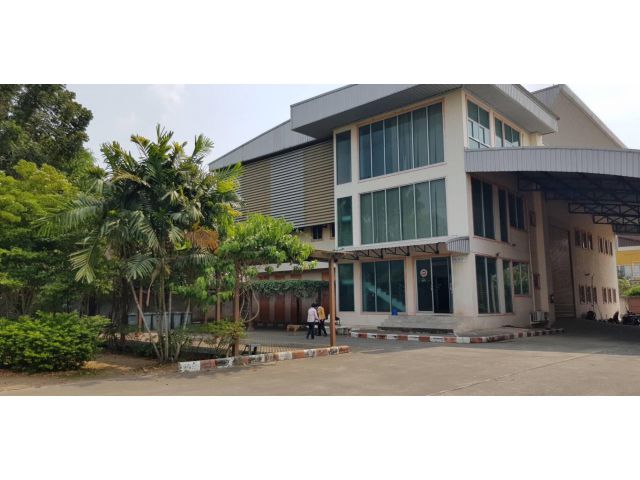 A180 ขายโกดัง 1 ไร่ พร้อมอาคารสำนักงาน 1008 ตารางเมตร มีใบ รง. 4 ผังสีเขียว บางคูรัด นนทบุรี