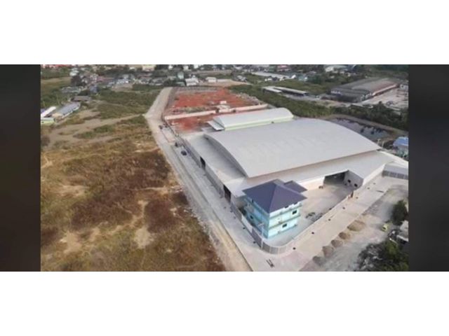 A173 ขายที่ดิน 5 ไร่ พร้อมโรงงาน 6300 ตรม. มี รง.4 ใกล้ถนนพระราม 2 ต.ท่าทราย สมุทรสาคร ราคาถูก