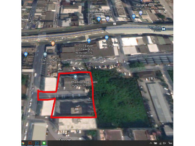 A164 ขายที่ดินผังสีแดง 1-2-39 ไร่ ใกล้รถไฟฟ้า 100M ติดถนนบางแค ใกล้เพชรเกษม กรุงเทพ ราคาถูก