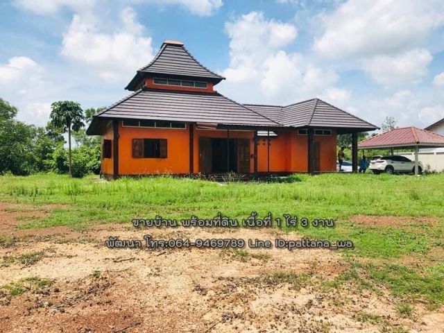 ️ขายบ้านเดี่ยวพร้อมที่ดิน เนื้อที่ 1 ไร่ 3 งาน  เขตนิคม 304 จ.ปราจีนบุรี