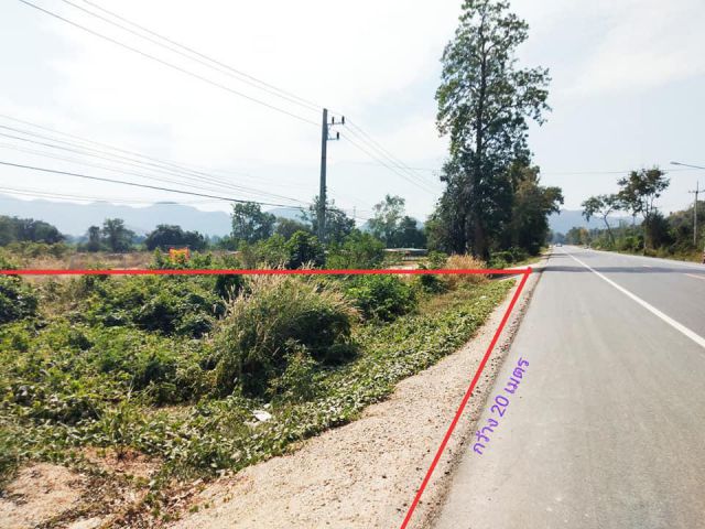 ขายที่ทำเลดีติดถนนใหญ่ วังด้งกาญจนบุรี