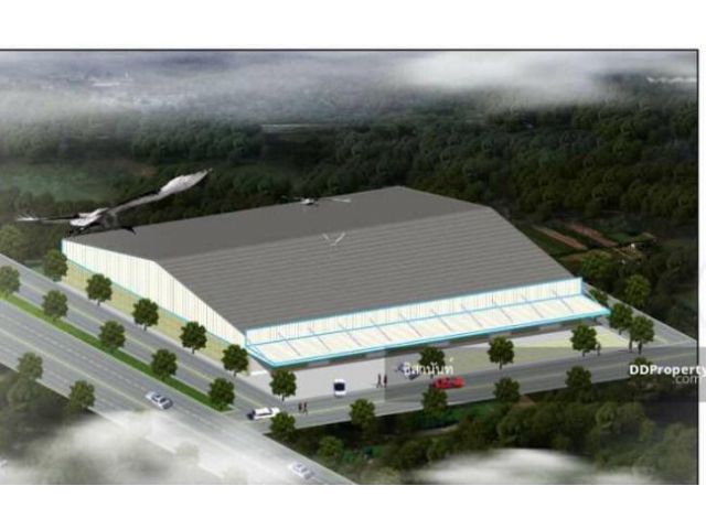 B125 ให้เช่าโกดัง ขนาดพื้นที่ 4 ไร่ 1 งาน 76.6 ตารางวา บางกรวย จังหวัดนนทบุรี