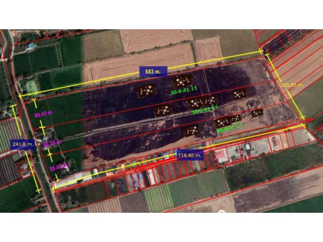 A184 ขายที่ดิน 92 ไร่เศษ แบ่งขาย บางบังทอง นนทบุรี ผังสีเขียว ติดถนน ทำเลดี ราคาถูก