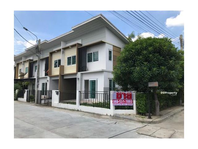 ขายทาวน์เฮาส์ 2 ชั้น หมู่บ้านเดอะโมดิช ขนาด 32.1 ตรว.4 ห้องนอน ซอยสารสาสน์-บางบัวทอง นนทบุรี (หลังมุม)