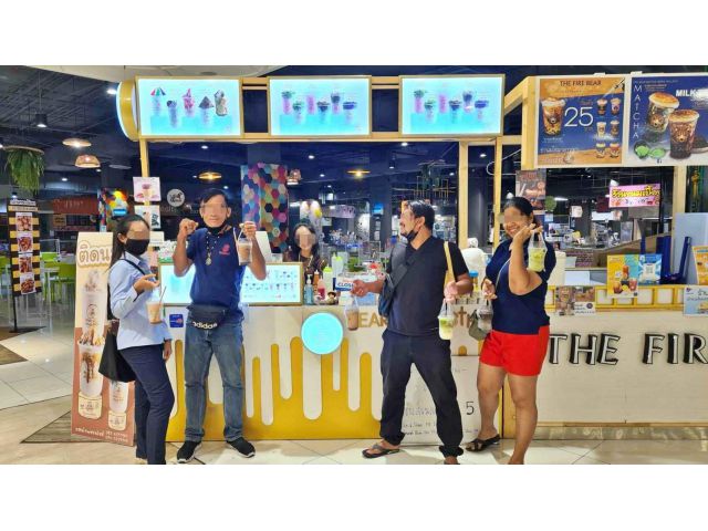 เซ้งด่วน️ นมหมีปั่น ศูนย์อาหาร ศูนย์การค้าพาราไดซ์ พาร์ค ชั้น 1 โซนโอทู @เขตประเวศ กทม