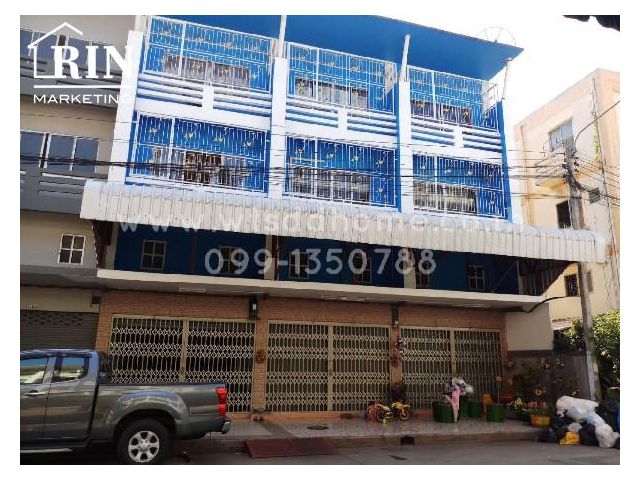 อาคารพาณิชย์ 3 ชั้น 48 ตร.ว. หมู่บ้านตลาดไท