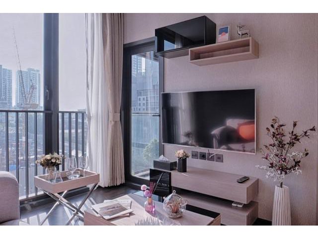 รหัสทรัพย์ B4403 ให้เช่า The Line อโศก - รัชดา (ห้องแบบ Walk-in Closet​ ตกแต่งสวยพร้อมเข้าอยู่)