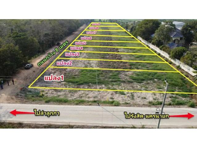 ขายที่ดินลำลูกกา คลอง12 ฝั่งตะวันตก บึงคอไห ปทุมธานี