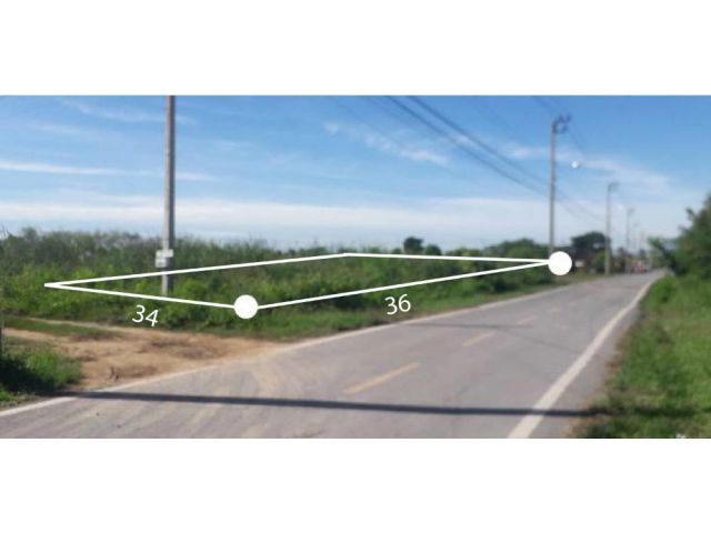 ขายที่ดินสวย 343ตรว.ติดถนนในซอยสุวินทวงศ์ 64