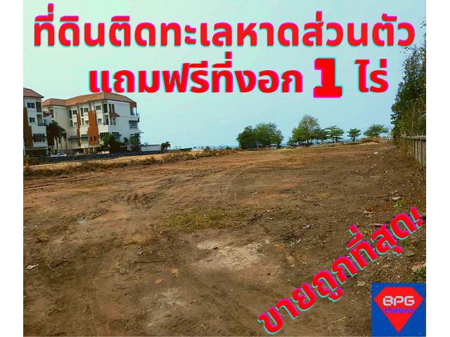 ขายที่ดิน ชลบุรีบางพระ ติดหาดส่วนตัว เนื้อที่ 4ไร่ แถมที่งอก 1 ไร่*ขายถูกด่วน*