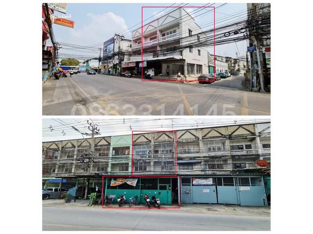 ขายด่วน อาคารพาณิชย์ 3 ชั้น 4 คูหา ห้องมุม