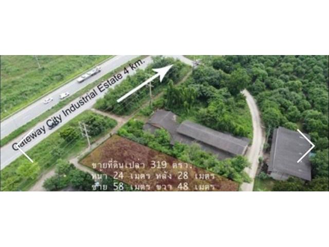 ขาย ที่ดินเปล่า ติดถนน 4 เลน ใกล้นิคมเกตเวย์