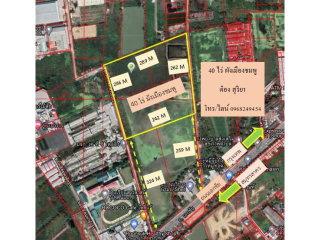 SS218 ขายที่ดิน 40 ไร่ ใกล้ถนนเอกชัย บางบอน 5 สมุทรสาคร ทำเลดี ราคาไม่แพง