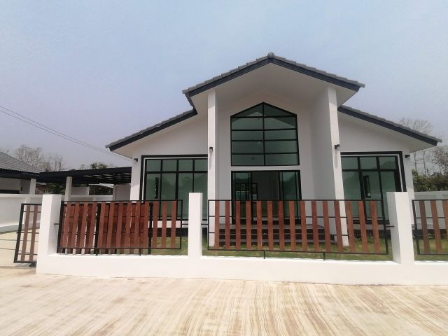 ขายบ้านสันทราย #บ้านสร้างใหม่ ใกล้ม.แม่โจ้ เนื้อที่ 70 ตร.ว. ราคา 2.39ล้าน