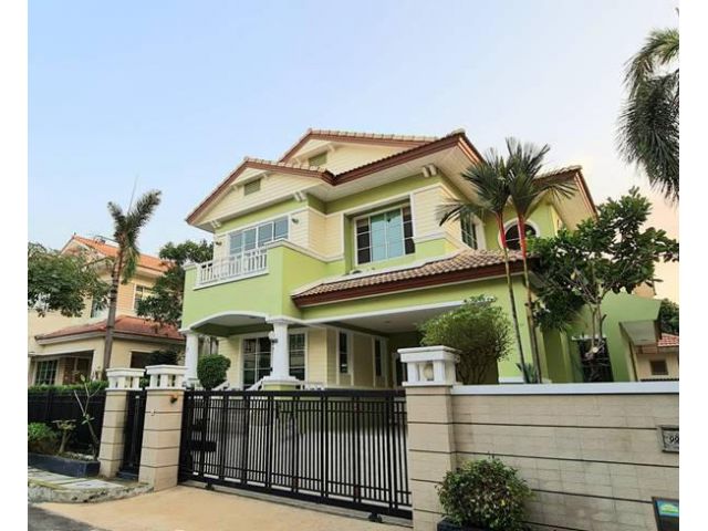 ขายบ้านเดี่ยว นันทวัน สุวรรณภูมิ 75 ตรว. 2 ชั้น ถ.กิ่งแก้ว 31/3 บ้านสวยพร้อมเข้าอยู่