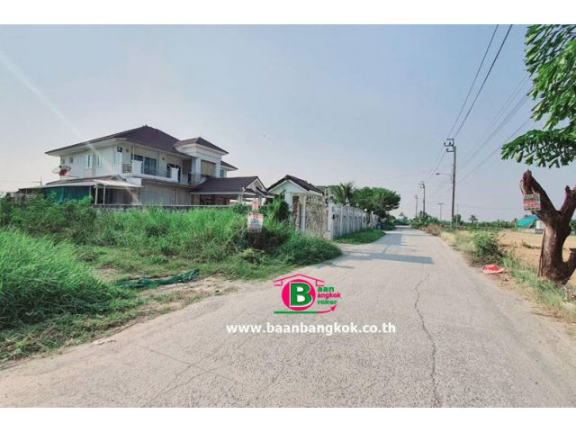 ที่ดินถมแล้ว ซอยเทศบาล 10 เนื้อที่ 200 ตรว. ถนนกาญจนาภิเษก อ.บางใหญ่ จ.นนทบุรี