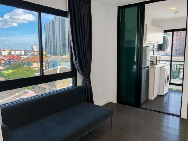 ให้เช่า Pause condo สุขุมวิท 103 ใกล้รถไฟฟ้า BTS อุดมสุข (ห้องมุม แต่งครบพร้อมเฟอร์มีเครื่องซักผ้า)