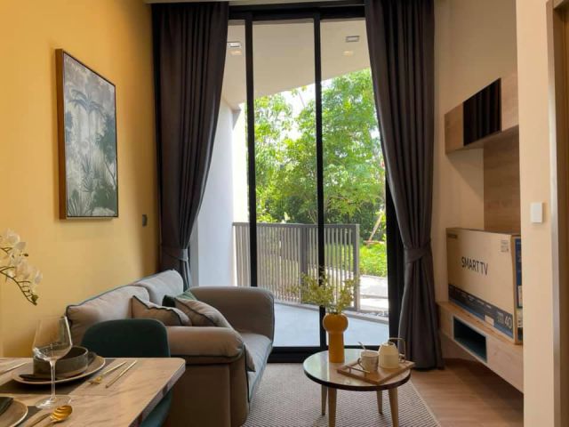 HOT PRICE ให้เช่าคอนโด KAWA Haus(T77) ชั้น 1 อาคาร B ห้องติดสวน ใกล้ BTS อ่อนนุช